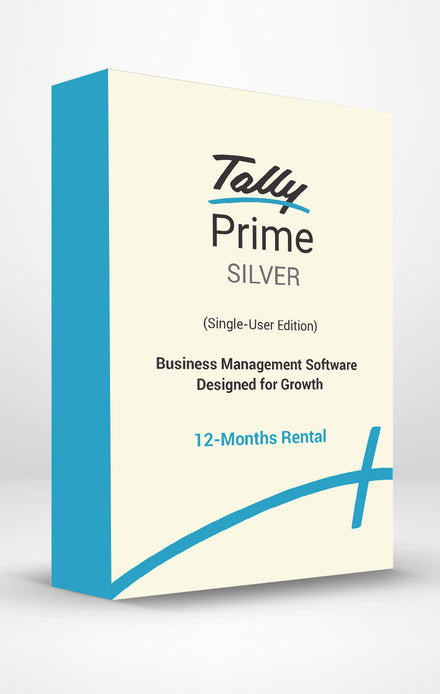 TallyPrime Silver – 12-Month Subscription (Single User | Standalone PC)