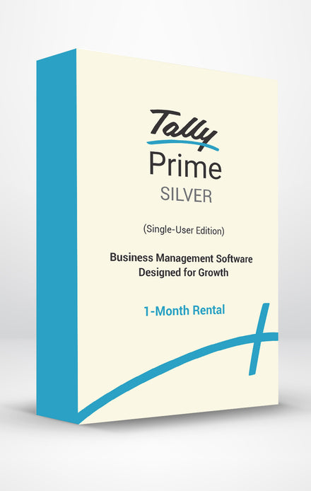 TallyPrime Silver – 3-Month Subscription (Single User | Standalone PC)